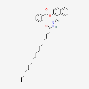 molecular formula C36H48N2O3 B11936651 1-(2-Stearoylcarbohydrazonoyl)-2-naphthyl benzoate 