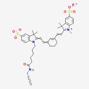 molecular formula C40H46KN3O7S2 B1193678 Sulfo-Cyanine7 alkyne 