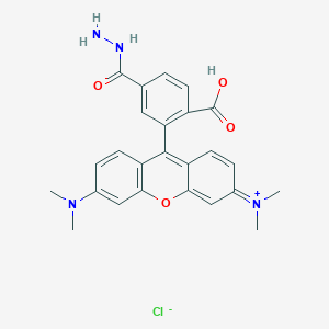 molecular formula C25H25ClN4O4 B1193684 TAMRA hydrazide, 6-isomer 