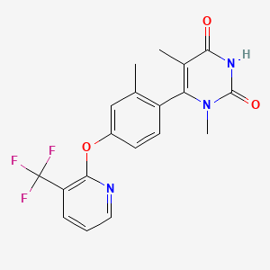 molecular formula C19H16F3N3O3 B1193690 Tavapadon CAS No. 1643489-24-0