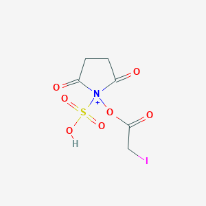 molecular formula C6H7INO7S B1193697 Sulfo-SIA Crosslinker 