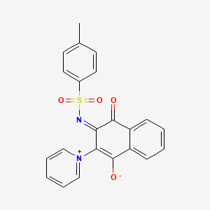 [1,4-Dioxo-3-(pyridinium-1-yl)-1,4-dihydronaphthalen-2-yl][(4-methylphenyl)sulfonyl]azanide