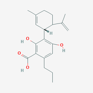 molecular formula C20H26O4 B11936989 Cannabidivarinic acid (CBDVA) 100 microg/mL in Acetonitrile 