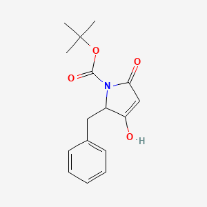 Tert-butyl 2-benzyl-3-hydroxy-5-oxo-2,5-dihydro-1H-pyrrole-1-carboxylate