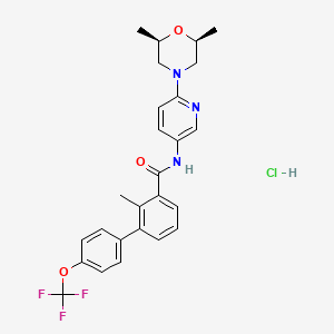 molecular formula C26H27ClF3N3O3 B11937007 LDE-225 HCl 