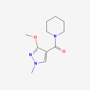 (3-methoxy-1-methyl-1H-pyrazol-4-yl)(piperidin-1-yl)methanone