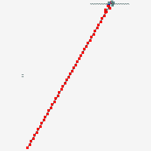 ethene;[(E,2S,3R)-2-(hexadecanoylamino)-3-hydroxyoctadec-4-enyl] 4-[2-[2-[2-[2-[2-[2-[2-[2-[2-[2-[2-[2-[2-[2-[2-[2-[2-[2-[2-[2-[2-[2-[2-[2-[2-[2-[2-[2-[2-[2-[2-[2-[2-[2-[2-[2-[2-[2-[2-[2-[2-[2-[2-(2-methoxyethoxy)ethoxy]ethoxy]ethoxy]ethoxy]ethoxy]ethoxy]ethoxy]ethoxy]ethoxy]ethoxy]ethoxy]ethoxy]ethoxy]ethoxy]ethoxy]ethoxy]ethoxy]ethoxy]ethoxy]ethoxy]ethoxy]ethoxy]ethoxy]ethoxy]ethoxy]ethoxy]ethoxy]ethoxy]ethoxy]ethoxy]ethoxy]ethoxy]ethoxy]ethoxy]ethoxy]ethoxy]ethoxy]ethoxy]ethoxy]ethoxy]ethoxy]ethoxy]ethylperoxy]-4-oxobutanoate