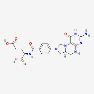 (2R)-2-[[4-[(6aS)-3-amino-1-oxo-2,5,6,6a,7,9-hexahydroimidazo[1,5-f]pteridin-8-yl]benzoyl]amino]pentanedioic acid