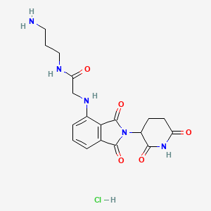 Thalidomide-NH-amido-C3-NH2 (hydrochloride)