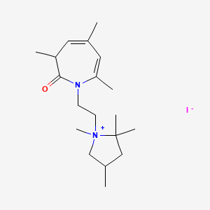 1,2,2,4-Tetramethyl-1-[2-(3,5,7-trimethyl-2-oxo-2,3-dihydro-1h-azepin-1-yl)ethyl]pyrrolidinium iodide