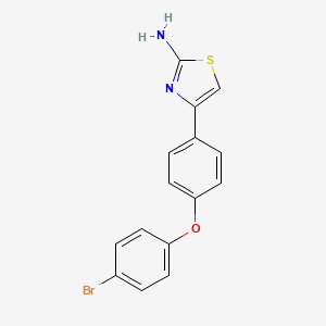 molecular formula C15H11BrN2OS B11937420 4-(4-(4-Bromophenoxy)phenyl)thiazol-2-amine 