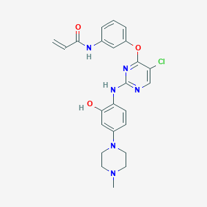 molecular formula C24H25ClN6O3 B1193743 WZ4002-hydroxy 
