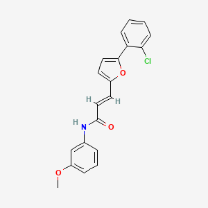 3-(5-(2-Chlorophenyl)-2-furyl)-N-(3-methoxyphenyl)-2-propenamide