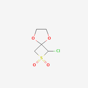 molecular formula C5H7ClO4S B11937495 1-Chloro-5,8-dioxa-2-thiaspiro[3.4]octane 2,2-dioxide CAS No. 31247-24-2