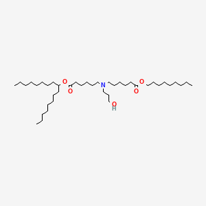 molecular formula C41H81NO5 B11937527 nonyl 6-[(6-heptadecan-9-yloxy-6-oxohexyl)-(3-hydroxypropyl)amino]hexanoate 