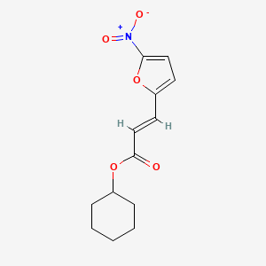 molecular formula C13H15NO5 B11937535 Cyclohexyl 3-(5-nitrofuran-2-yl)acrylate 