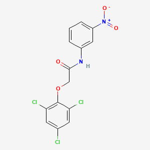 N-(3-nitrophenyl)-2-(2,4,6-trichlorophenoxy)acetamide