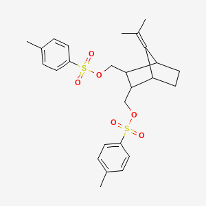 molecular formula C26H32O6S2 B11937564 [3-[(4-Methylphenyl)sulfonyloxymethyl]-7-propan-2-ylidene-2-bicyclo[2.2.1]heptanyl]methyl 4-methylbenzenesulfonate CAS No. 5079-16-3