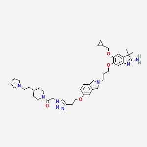 molecular formula C42H58N8O4 B1193774 VinSpinIn 
