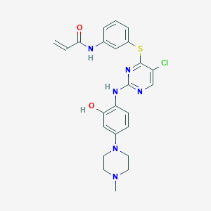 molecular formula C24H25ClN6O2S B1193793 WZ8040-羟基 