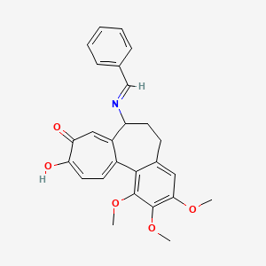 7-(benzylideneamino)-10-hydroxy-1,2,3-trimethoxy-6,7-dihydro-5H-benzo[a]heptalen-9-one