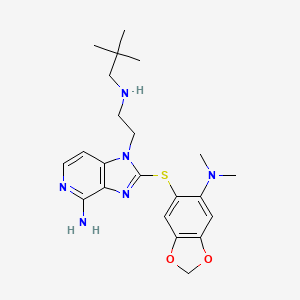 molecular formula C22H30N6O2S B1193811 Debio 0932 CAS No. 1061318-81-7
