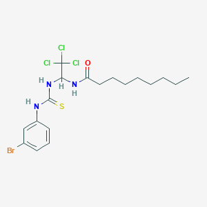 N-[1-[[[(3-Bromophenyl)amino]thioxomethyl]amino]-2,2,2-trichloroethyl]nonanamide