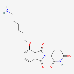 molecular formula C19H23N3O5 B11938371 Thalidomide-O-C6-NH2 