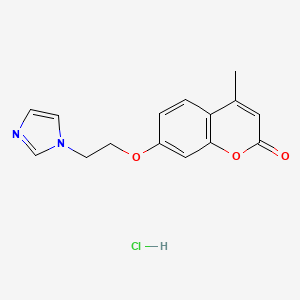 7-(2-(1H-Imidazol-1-yl)ethoxy)-4-methyl-2H-chromen-2-one hydrochloride