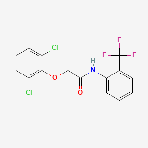 molecular formula C15H10Cl2F3NO2 B11938553 2-(2,6-Dichlorophenoxy)-N-(2-(trifluoromethyl)phenyl)acetamide CAS No. 853315-34-1