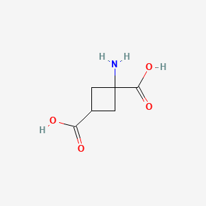 molecular formula C6H9NO4 B1193856 1-Aminocyclobutane-1,3-dicarboxylic acid CAS No. 117488-23-0
