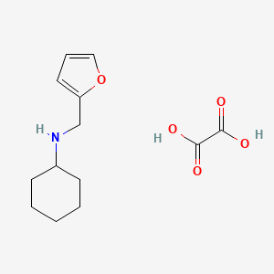 molecular formula C13H19NO5 B11938670 Cyclohexyl-furan-2-ylmethyl-amine oxalate 