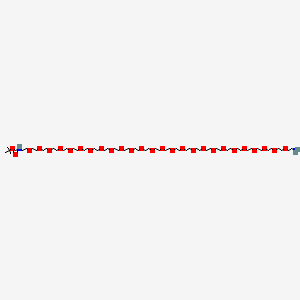 molecular formula C59H120N2O28 B11938754 tert-butyl N-[2-[2-[2-[2-[2-[2-[2-[2-[2-[2-[2-[2-[2-[2-[2-[2-[2-[2-[2-[2-[2-[2-[2-[2-[2-[2-(2-aminoethoxy)ethoxy]ethoxy]ethoxy]ethoxy]ethoxy]ethoxy]ethoxy]ethoxy]ethoxy]ethoxy]ethoxy]ethoxy]ethoxy]ethoxy]ethoxy]ethoxy]ethoxy]ethoxy]ethoxy]ethoxy]ethoxy]ethoxy]ethoxy]ethoxy]ethoxy]ethyl]carbamate 