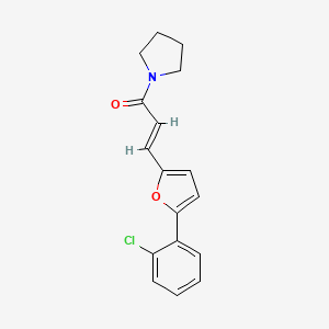 3-(5-(2-Chlorophenyl)furan-2-yl)-1-(pyrrolidin-1-yl)prop-2-en-1-one