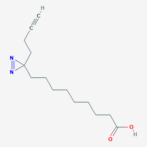 molecular formula C14H22N2O2 B1193881 YnMyr Diazirine X10 