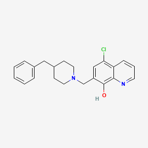 5-Chloro-7-{[4-benzylpiperidyl]methyl}quinolin-8-ol