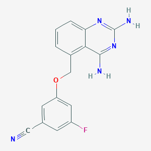 3-((2,4-Diaminoquinazolin-5-yl)methoxy)-5-fluorobenzonitrile