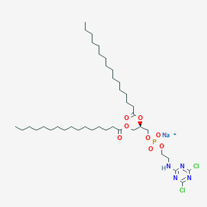 sodium;2-[(4,6-dichloro-1,3,5-triazin-2-yl)amino]ethyl [(2R)-2,3-di(hexadecanoyloxy)propyl] phosphate