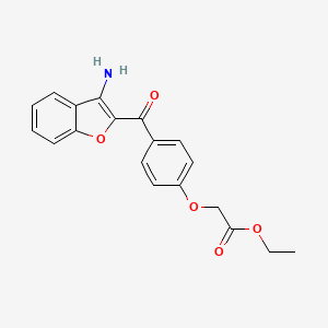 Ethyl (4-((3-amino-1-benzofuran-2-YL)carbonyl)phenoxy)acetate