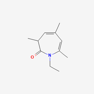 B11939223 1-Ethyl-3,5,7-trimethyl-1,3-dihydro-2H-azepin-2-one CAS No. 879-22-1