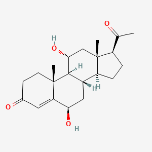 molecular formula C21H30O4 B1193930 6beta,11alpha-Dihydroxyprogesterone CAS No. 600-48-6
