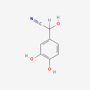 molecular formula C8H7NO3 B1193934 3,4-Dihydroxymandelonitrile CAS No. 51688-49-4