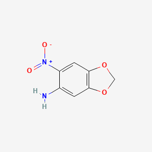 molecular formula C7H6N2O4 B1193951 6-Nitro-1,3-benzodioxol-5-amine CAS No. 64993-07-3