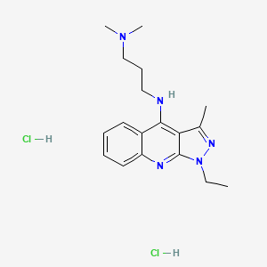 N1-(1-Ethyl-3-methyl-1H-pyrazolo[3,4-b]quinolin-4-yl)-N3,N3-dimethylpropane-1,3-diamine dihydrochloride