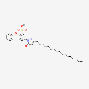 5-(3-Heptadecyl-4,5-dihydro-5-oxo-1H-pyrazol-1-yl)-2-phenoxybenzenesulphonic acid