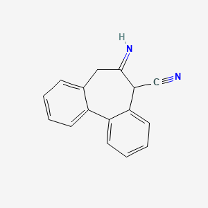 molecular formula C16H12N2 B11939849 6-Imino-6,7-dihydro-5H-dibenzo[a,c]cycloheptene-5-carbonitrile CAS No. 7443-47-2