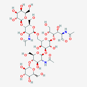 molecular formula C42H71N3O31 B1194018 Glcnac branched hexasaccharide CAS No. 93128-11-1