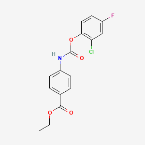 Ethyl 4-{[(2-chloro-4-fluorophenoxy)carbonyl]amino}benzoate