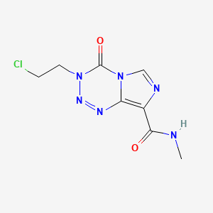 molecular formula C8H9ClN6O2 B1194029 8-(N-Methyl)mitozolomide CAS No. 85622-96-4