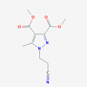 Dimethyl 1-(2-cyanoethyl)-5-methyl-1H-pyrazole-3,4-dicarboxylate